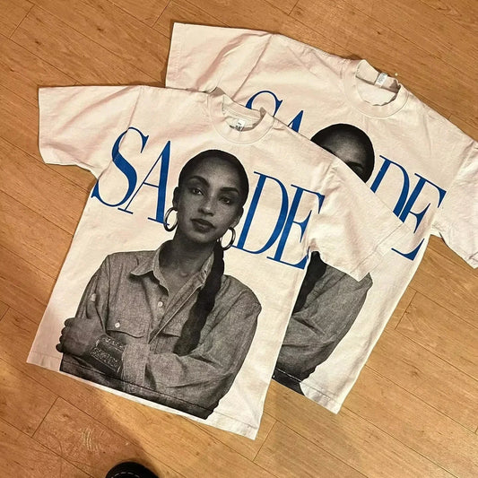 SADE 
Y2K Vintage Streetwear Tshirt