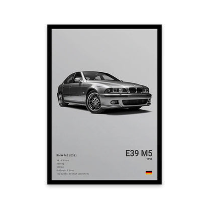 Assorted Cars Canvas Wall Art Print Posters and Decorative Murals