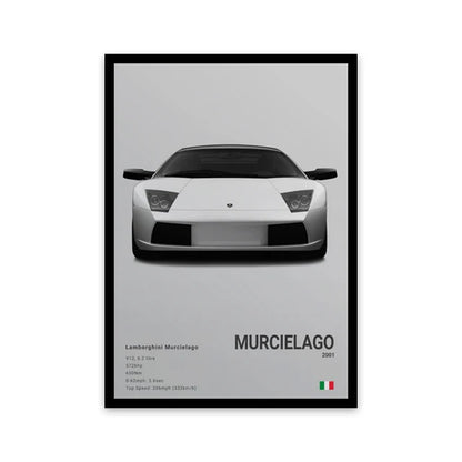 Assorted Cars Canvas Wall Art Print Posters and Decorative Murals