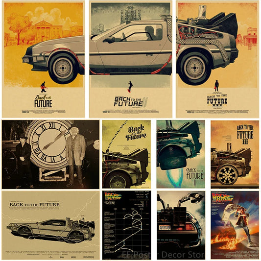 "Back To The Future"  Nostalgic Movie Poster