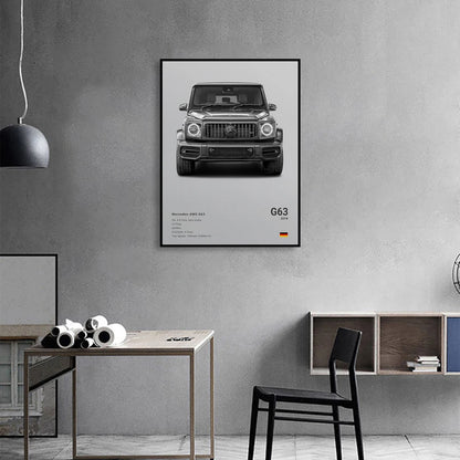 Assorted Cars Canvas Wall Art Print Posters and Decorative Murals