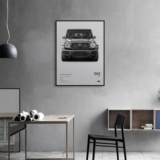 Assorted Cars Canvas Wall Art Print Posters and Decorative Murals