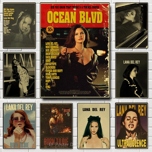 Lana Del Rey Retro Posters