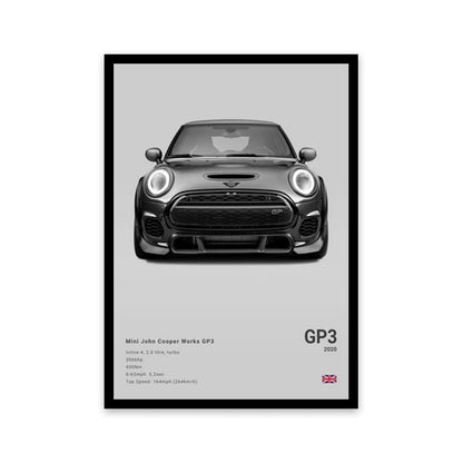 Assorted Cars Canvas Wall Art Print Posters and Decorative Murals