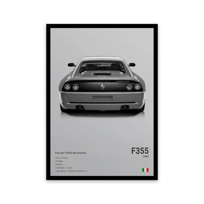 Assorted Cars Canvas Wall Art Print Posters and Decorative Murals