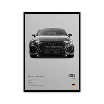 Assorted Cars Canvas Wall Art Print Posters and Decorative Murals