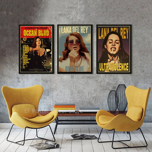Lana Del Rey Retro Posters