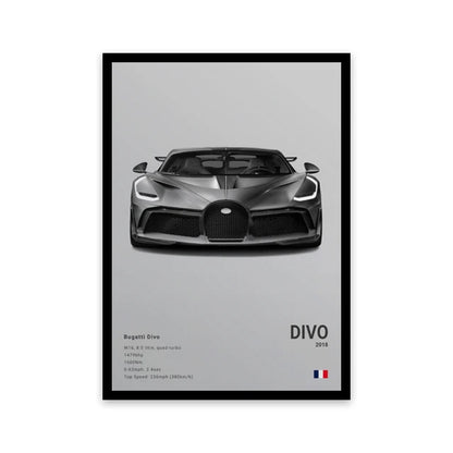 Assorted Cars Canvas Wall Art Print Posters and Decorative Murals