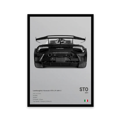 Assorted Cars Canvas Wall Art Print Posters and Decorative Murals
